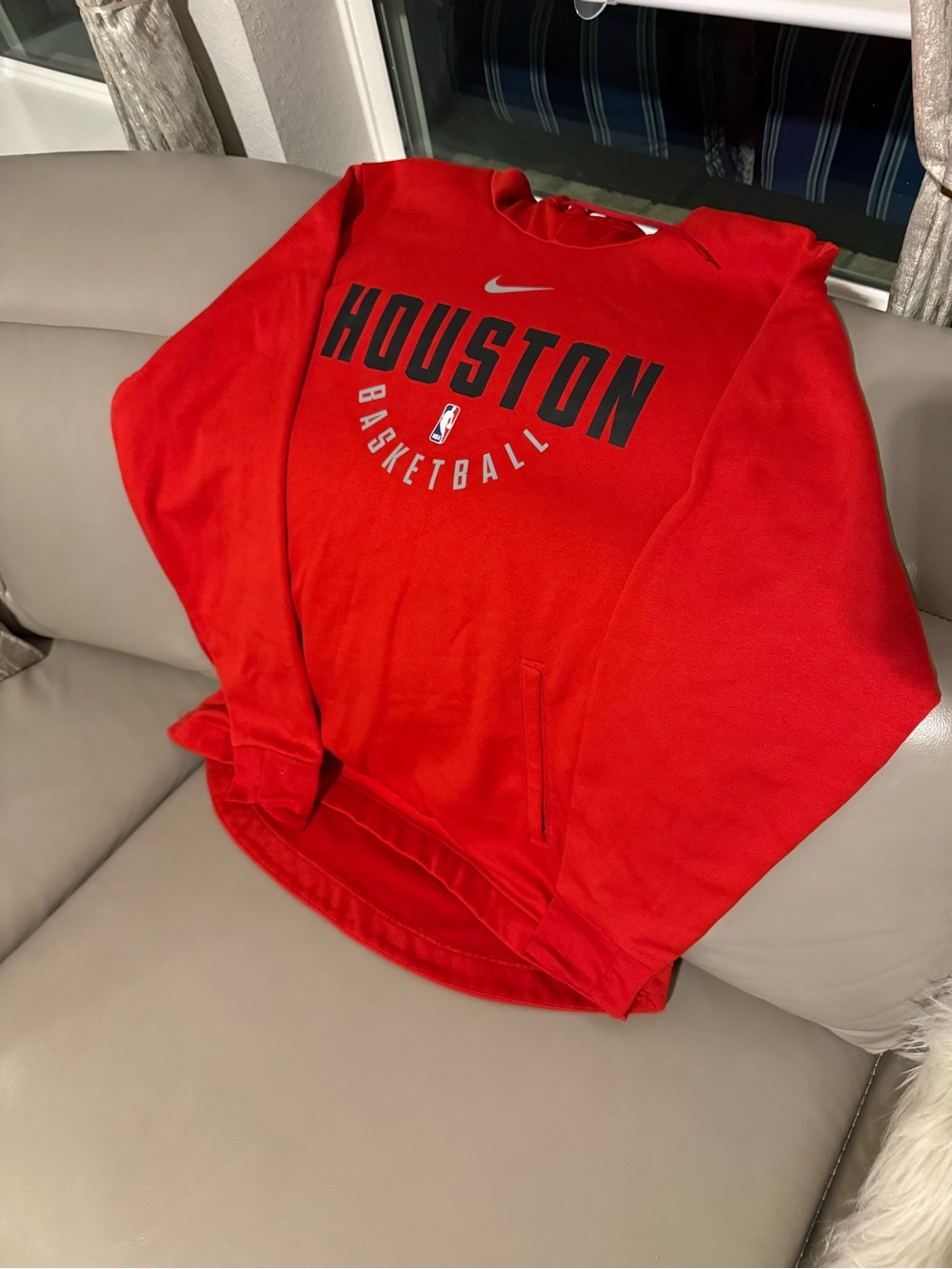 NBA Red Houston Basketball Hoodie